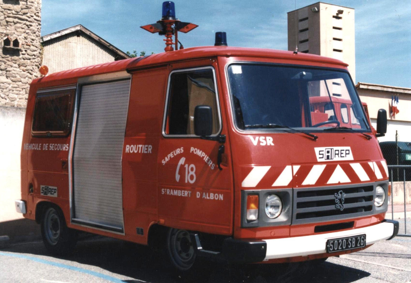 Décalcomanies à eau Sapeurs Pompiers St Rambert d Albon 2 x4