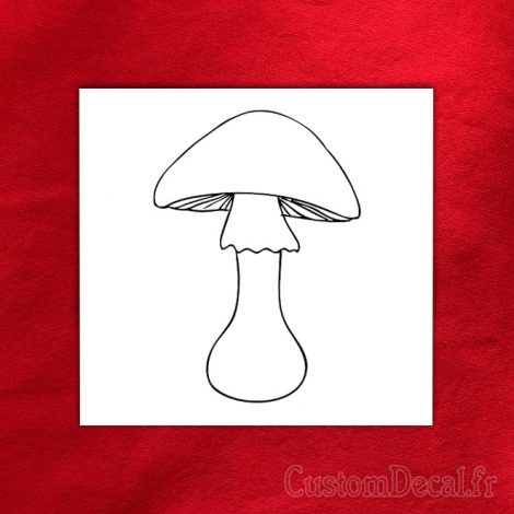 Décalcomanie à eau (Waterslide) –  Décoration – Champignon