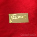 decalcomanie Framus - foil gold