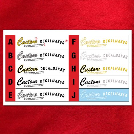 Décalcomanie Telecaster 1970 CURVE BASS style ABCD Custom Headstock – Decal