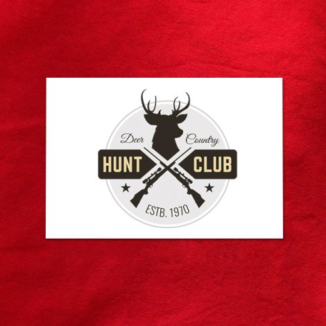 Décalcomanie logo de chasse hipster