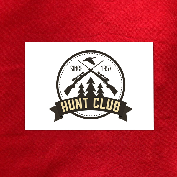 Décalcomanie logo de chasse hipster N.03