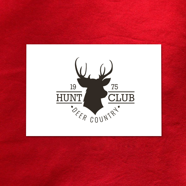 Décalcomanie logo de chasse hipster N.04