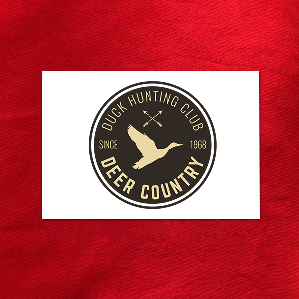 Décalcomanie logo de chasse hipster N.06