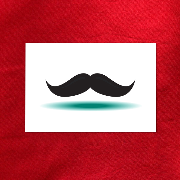 Décalcomanie moustache hipsters