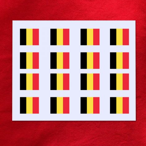 Décalcomanie drapeau Belge – A5