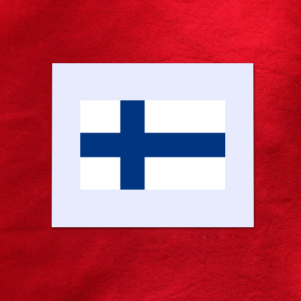 Décalcomanie drapeau Finlande