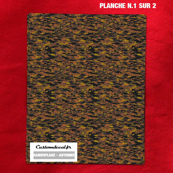 Décalcomanie Surface Camouflage Automne