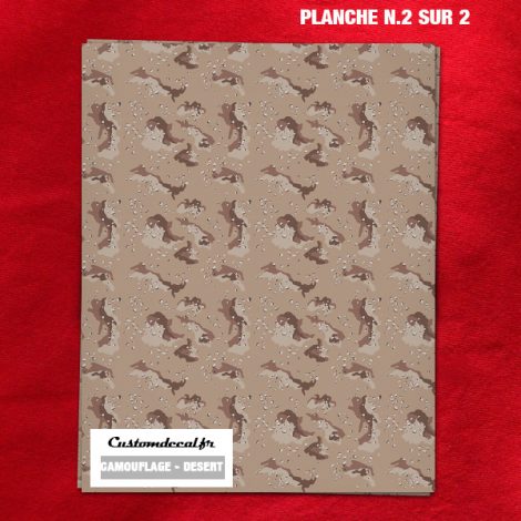 Décalcomanie Surface Camouflage Désert – Page 02