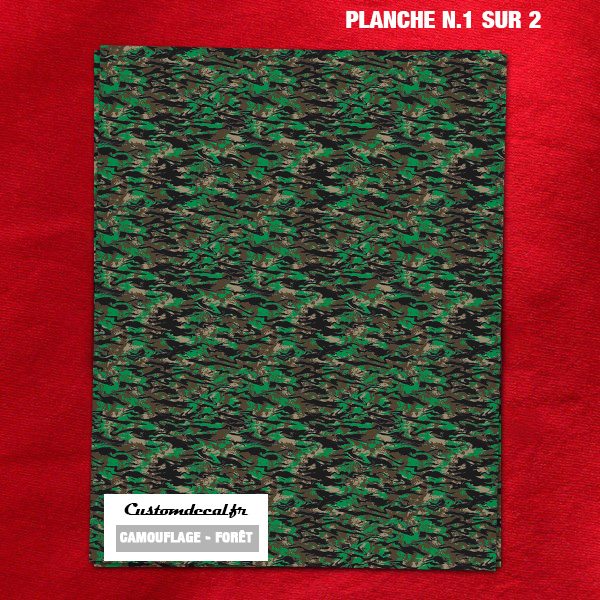 Décalcomanie Surface Camouflage Forêt