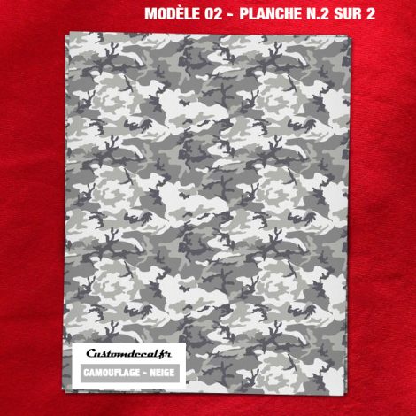 Décalcomanie Surface Camouflage Neige – Modèle 02 – page 2