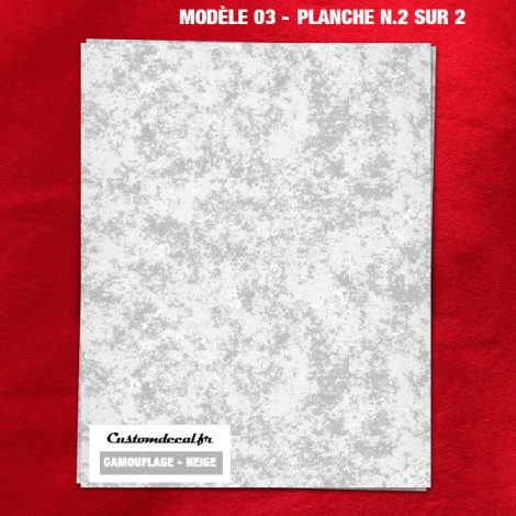 Décalcomanie Surface Camouflage Neige – Modèle 03 – page 2