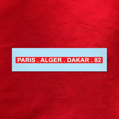 Décalcomanies à eau Paris – Alger – Dakar – 82- lot de 4