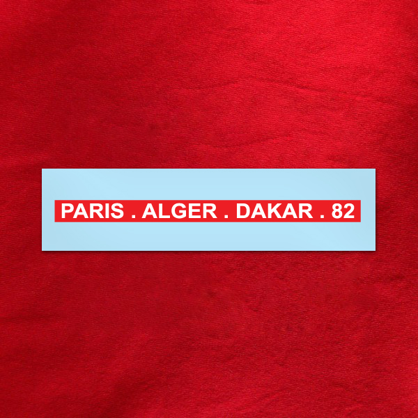 Décalcomanies à eau Paris - Alger - Dakar - 82- lot de 4