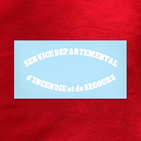 Décalcomanies à eau Service départemental d’incendie et de secours – lot de 10