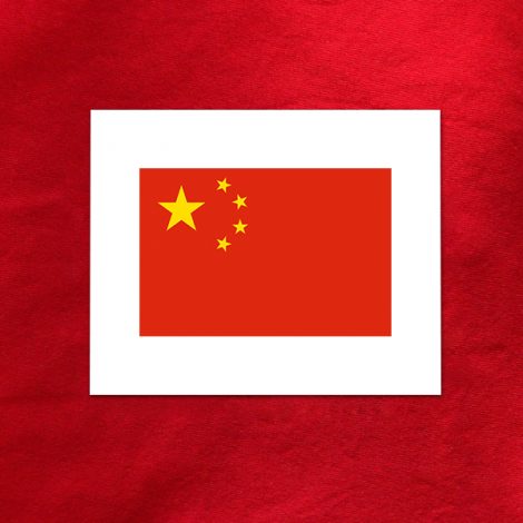 Décalcomanie à eau drapeau Chinois – Chine