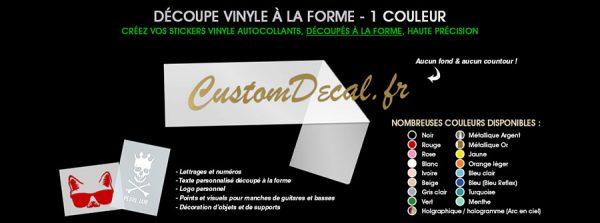 Créer vos stickers vinyle personnalisés, découpés à la forme