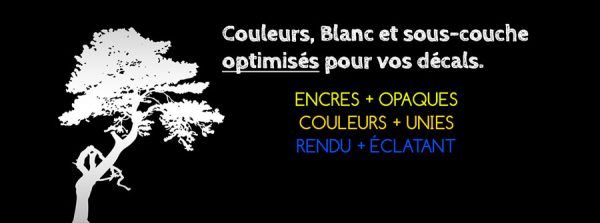 Couleurs, blanc et sous-couche optimisés pour vos décalcomanies à eau / Waterslide