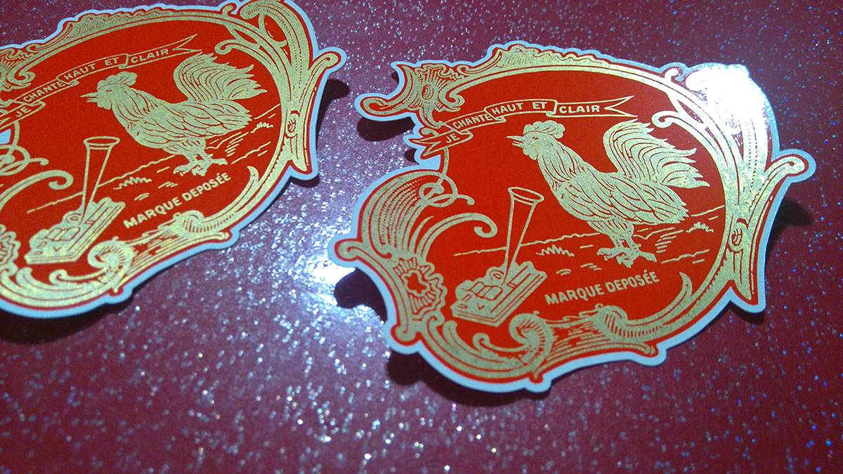 Restauration d'un Graphophone - Décalcomanies en Or