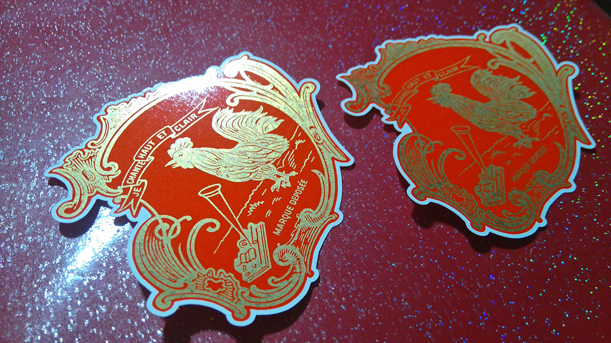 Restauration d'un Graphophone - Décalcomanies en Or