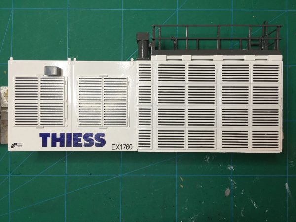 Décalcomanies à eau pour miniature d'excavatrice Thiess R9800