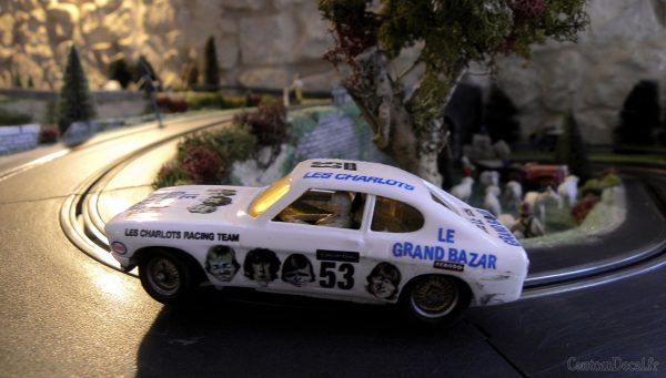 Décalcomanies à eau - voiture radiocommandée - Charlot Team Racing