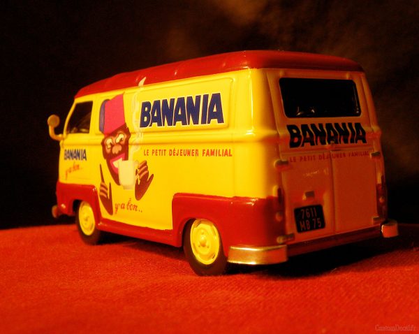 Décalcomanies à eau pour modèle réduit d'un Renault Estafette Banania