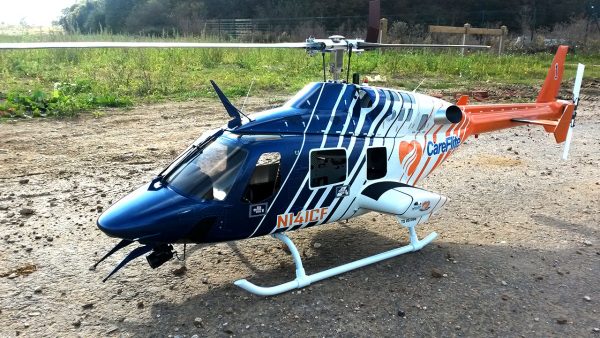 Décalcomanies à eau - Hélicoptère radiocommandé - CareFlit Bell 222 Uv