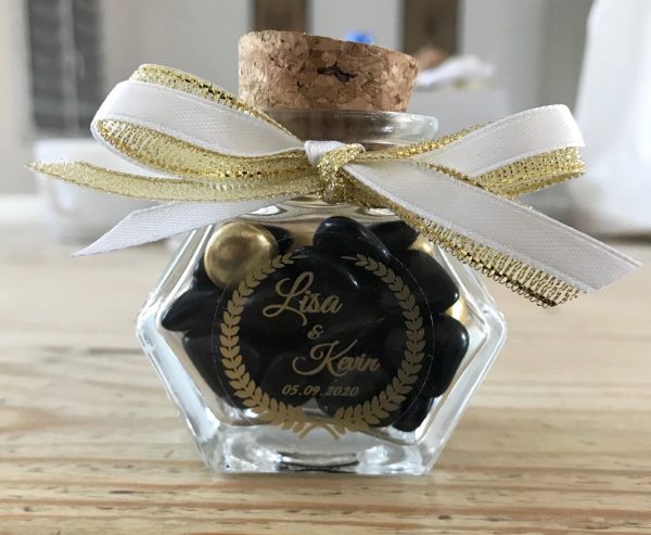 Decalcomanies a eau – Dragees Mariage Kevin-Lisa