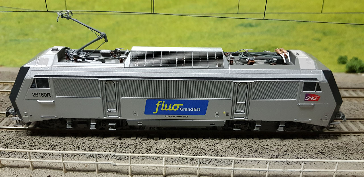 Locomotive BB 26168R Fluo Grand-Est analogique - ép VI - SNCF - HO 1/87