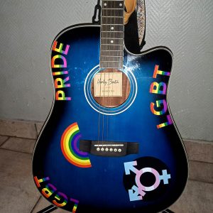 Décalcomanies a eau - Guitare Acoustique LGBT